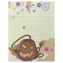 whimsical creepy halloween pumkin vector bliss custom letterhead