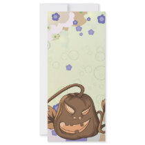 whimsical creepy halloween pumkin vector bliss rack cards