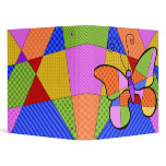 Whimsical Cubism Butterfly Binder