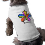 Whimsical Cubism Flower Pet Clothing