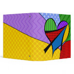 Whimsical Cubism Heart Binder