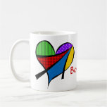 Whimsical Cubism Heart Mug