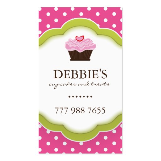 Whimsical Cupcake Business Cards