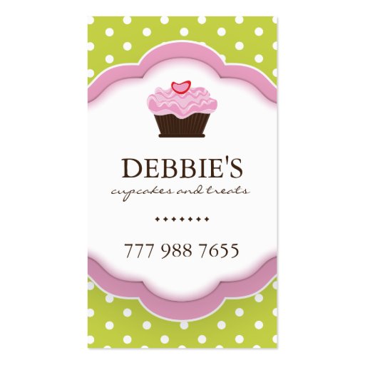 Whimsical Cupcake Business Cards