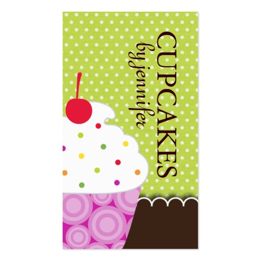 Whimsical Cupcake Business Cards