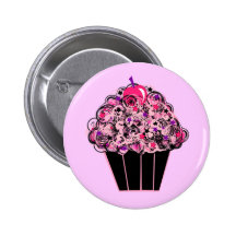 Whimsical Cupcake Buttons