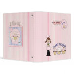 Whimsical Cupcake Girl Design Binder