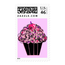 Whimsical Cupcake Postage
