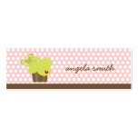 Whimsical Cupcakes Tree Butterflies Sweet Birthday business cards
