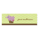 Whimsical Cupcakes Tree Butterflies Sweet Birthday business cards