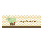 Whimsical Cupcakes Tree Butterflies Sweet Birthday business cards