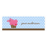 Whimsical Cupcakes Tree Butterflies Sweet Birthday business cards