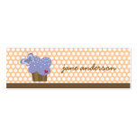 Whimsical Cupcakes Tree Butterflies Sweet Birthday business cards
