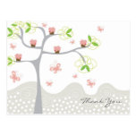 Whimsical Cupcakes Tree Butterflies Sweet Birthday postcards