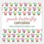 Whimsical Cupcakes Tree Butterflies Sweet Birthday stickers