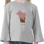 Whimsical Cupcakes Tree Butterflies Sweet Birthday t-shirts