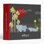 Whimsical Cute Elephant Family In Forest Trees Sun Binders