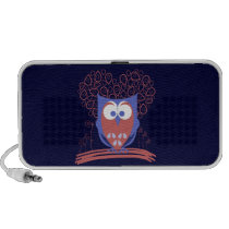 Whimsical Cute Owl Portable Doodle Speaker speakers