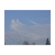 Whimsical Dancing Clouds Postcard