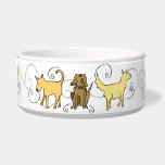 Whimsical Dogs pet bowls