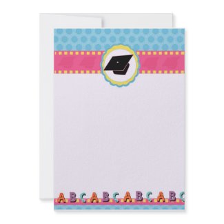 Whimsical Dots Preschool/Kindergarten Graduation invitation