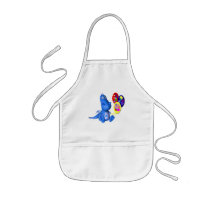 Whimsical Dragon And Balloons Kids Apron