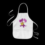 Whimsical Dragon Cupcake Balloons Kids Apron