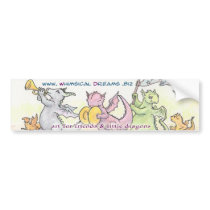 Whimsical Dreams Bumper Sticker bumper stickers