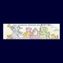 Whimsical Dreams Bumper Sticker bumper stickers by whimsicaldreams Whimsical Dreams Bumper Sticker bumper stickers
