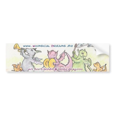 Whimsical Dreams Bumper Sticker by whimsicaldreams