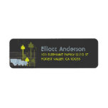 Whimsical Elephant Family In The Forest Party Custom Return Address Label