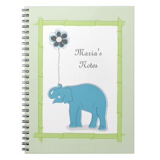 Whimsical Elephant Notebook notebook