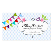Whimsical Event Styling and Design Business Cards