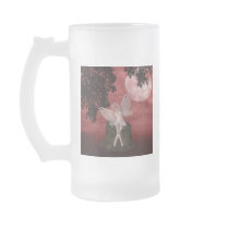 Whimsical Fairy  Frosted Beer Mug