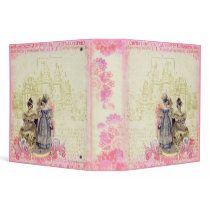 Whimsical Fairytale Castle Collage Art Binder