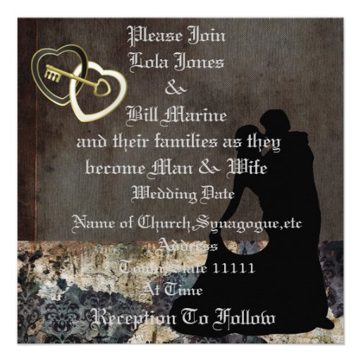 WHIMSICAL Fairytale Wedding  Invitation AUTHENTIC