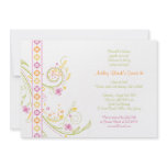 Whimsical Floral Sweet 16 Birthday Invitation