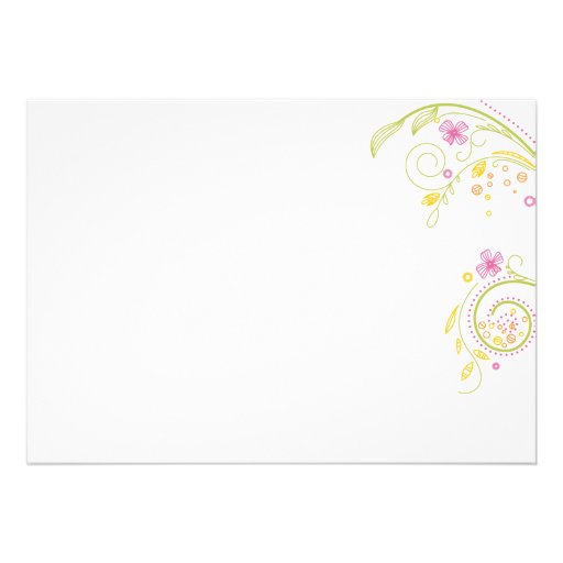 Whimsical Floral Sweet 16 Birthday Invitation