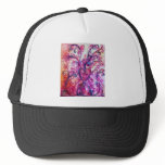 WHIMSICAL FLOURISHES bright pink purple white hats