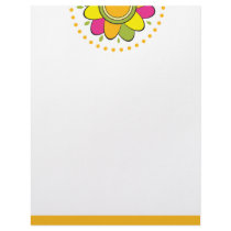 Whimsical Flower Letterhead