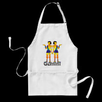 Whimsical Gemini Aprons aprons