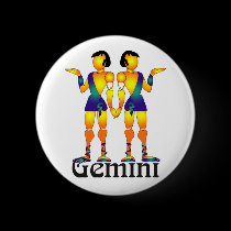 Whimsical Gemini Buttons