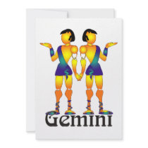 Whimsical Gemini Invitations