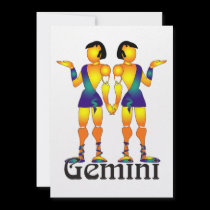 Whimsical Gemini Invitations