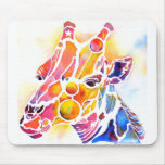 Whimsical Giraffe Mouse Pad