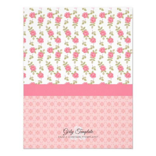 Whimsical Girly Floral Pink Ballerina Birthday Invitation