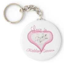 Whimsical Goat Artwork Mother and Baby Key Chains
