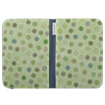 Whimsical Green Polka Dots Kindle Case