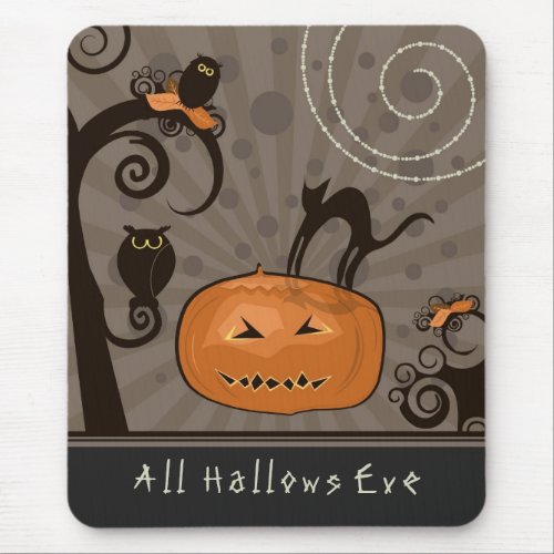 Whimsical Halloween mousepad