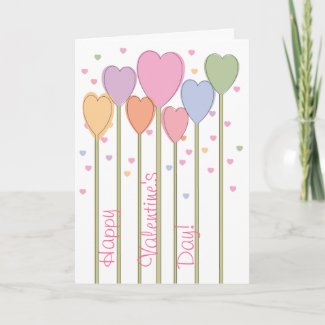 Whimsical Heart Lollipops Card